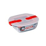 Pyrex Cook & Heat SQR Dish W/LID 17X10X5CM 0.4 L 210PH
