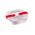 Pyrex Cook & Heat SQR Dish W/LID 17X10X5CM 0.4 L 210PH - Image 2
