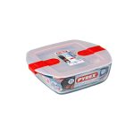 Pyrex Cook & Heat SQR Dish W/LID 25X22X7CM 2.2 L 212PH