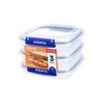 Square Klip It Plus 3 Pack 520ml