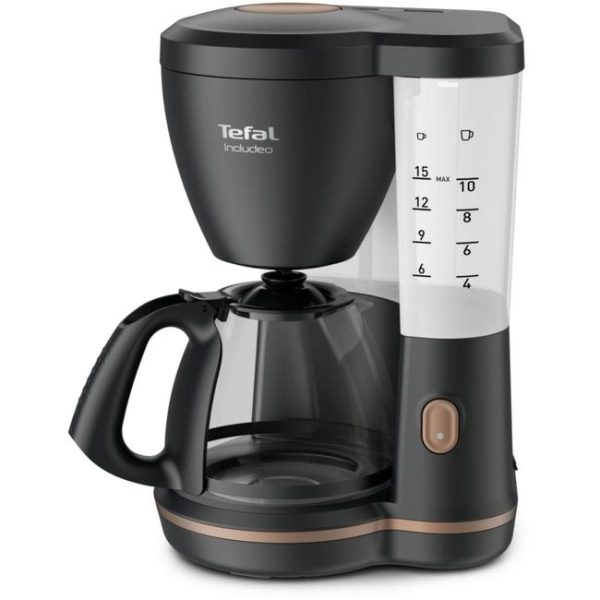 TEFAL COFFEE MAKER INCLUDEO 1.25L BLACK 1000W - Image 1