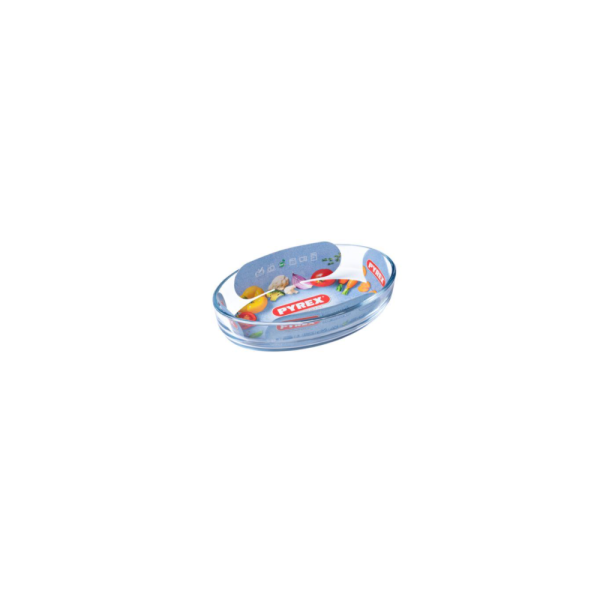 PYREX OVAL ROASTER 21X13CM 221B 0.7LTR ESSENTIALS - Image 1