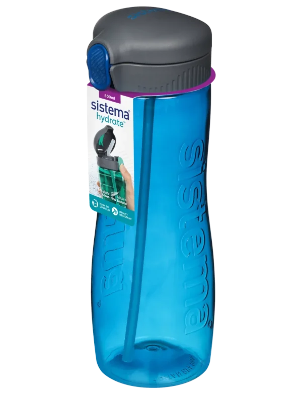 SISTEMA HYDRATE TRITAN QUICK FLIP BOTTLE 800ML (6) - Image 1