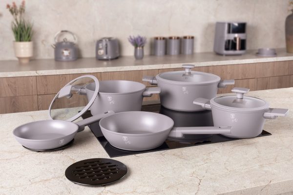BERLIN H. 10PCS COOKWARE SET TAUPE COLL. BH/8110 - Image 2