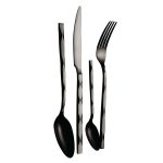 BERLIN H. CUTLERY SET 24PCS MIRROR BLACK BH/3074 - Image 2