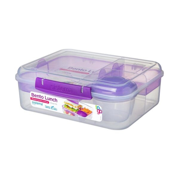 SISTEMA ToGo 1.65L BENTO LUNCH (4) SIS21690 - Image 1