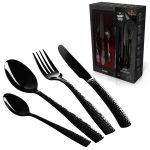 BERLIN H. CUTLERY SET 24PCS BLACK BH/3081