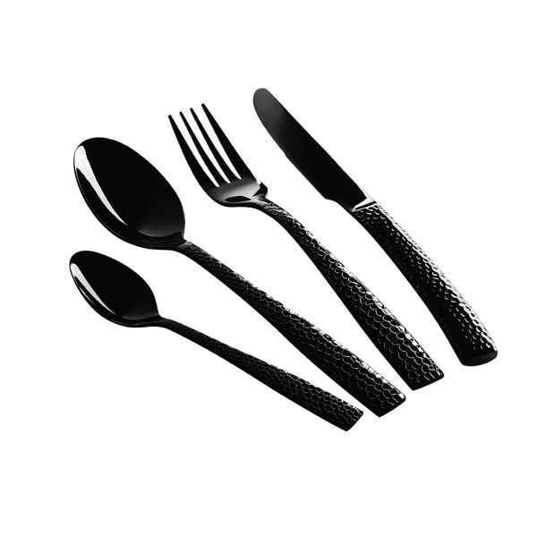 BERLIN H. CUTLERY SET 24PCS BLACK BH/3081 - Image 2