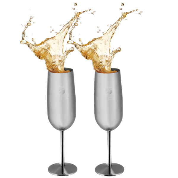 BERLIN H. WINE GLASS METAL 2PCS SAHARA BH/8659 - Image 1