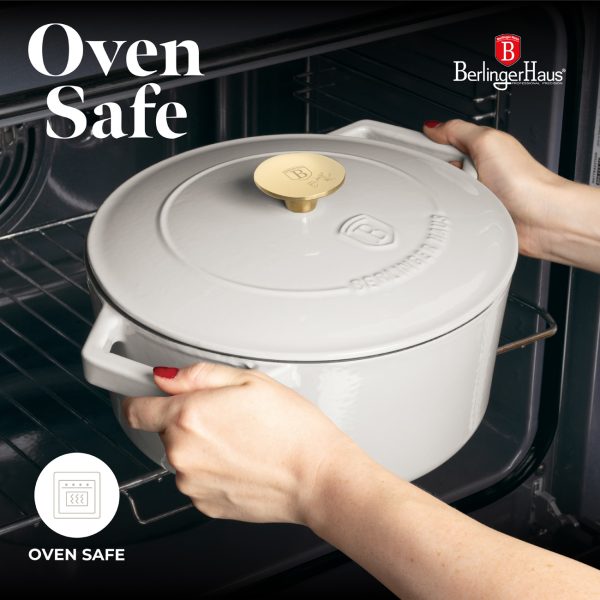 BERLIN H. CASSEROLE 24CM CAST IRON SAHARA COLL. BH/6528 - Image 2