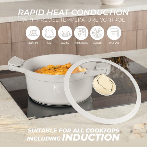 BERLIN H. CASSEROLE W/LID 24CM SAHARA COLLECTION BH/7787 - Image 2