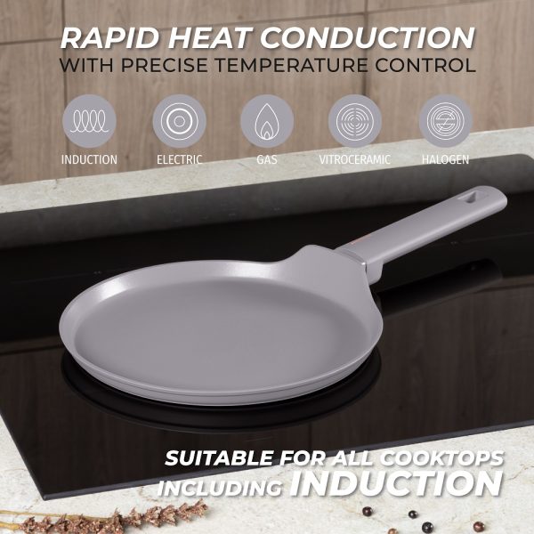 BERLIN H. PANCAKE PAN 25CM TAUPE COLLECTION BH/8085 - Image 2