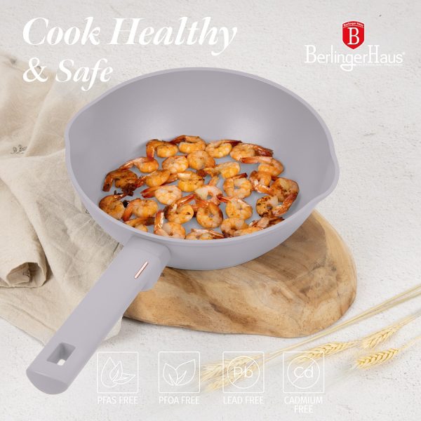 BERLIN H. DEEP FRYPAN 2 MOUTH 24CM TAUPE COLLECTION BH/8090 - Image 2
