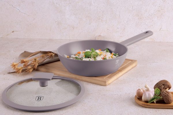 BERLIN H. DEEP FRYPAN W/LID 24CM TAUPE COLL. BH/8092 - Image 2
