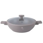 BERLIN H.WOK PAN 30CM W/LID TAUPE COLLECTION BH/8095