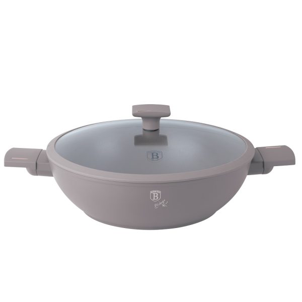 BERLIN H.WOK PAN 30CM W/LID TAUPE COLLECTION BH/8095 - Image 1