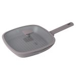 BERLIN H. GRILL PAN W/LID 28CM TAUPE COLLECTION BH/8097