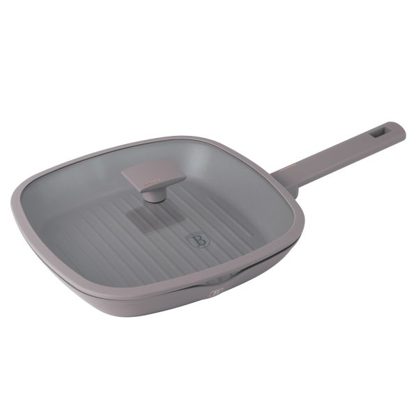 BERLIN H. GRILL PAN W/LID 28CM TAUPE COLLECTION BH/8097 - Image 1