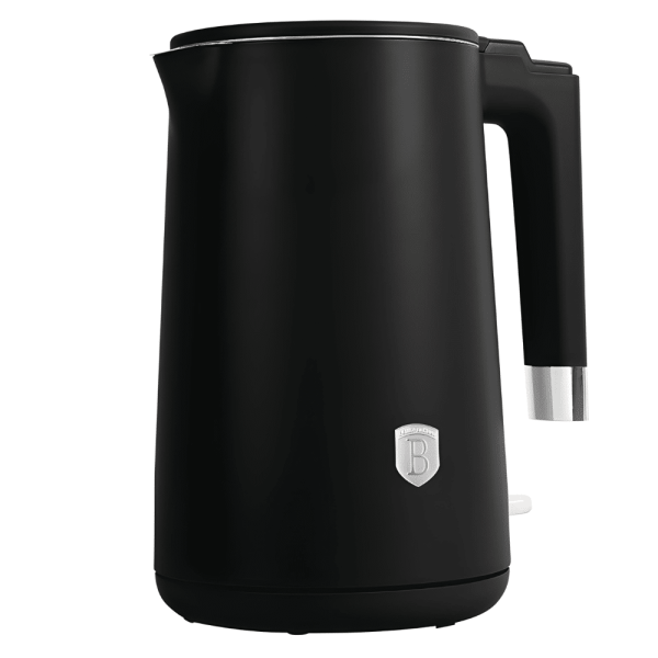 20 BERLIN H.KETTLE 1800W 1.7L DOUBLE WALL BLACK BH/9589 - Image 1