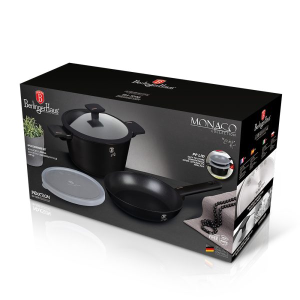 BERLIN H. COOKWARE SET 3pcs MONACO BH/8282 - Image 2