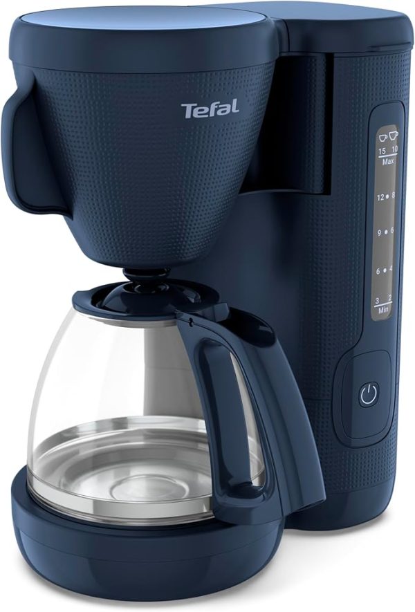 TEFAL MORNING COFFEE FILTER 1000W 1.25L BLUE CM2M1410 - Image 1