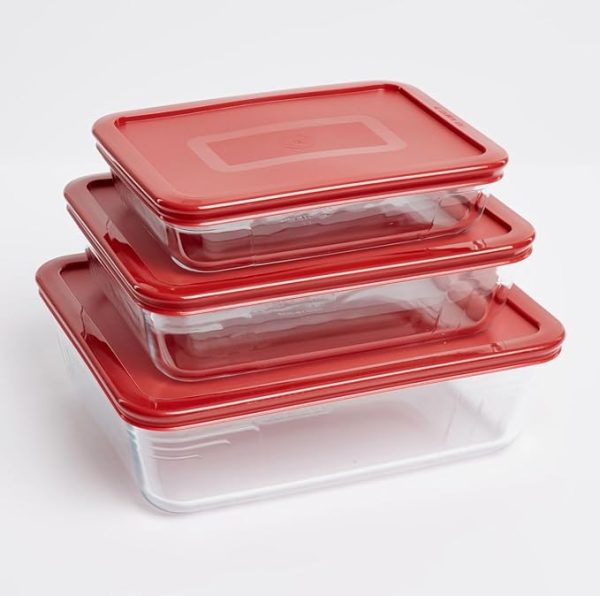 PYREX COOK&FREEZE SET OF 3/800-900-1.1L 913S305/7043 - Image 1