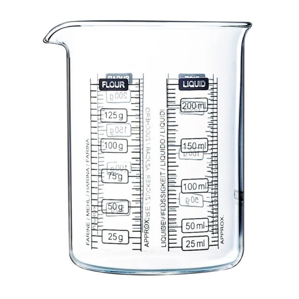 PYREX KITCHEN LAB MEASURE&MIX BEAKER 250ML LABBK25/7640 - Image 1