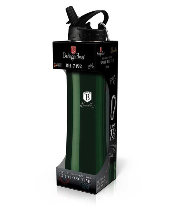 BERLIN H. SPORT BOTTLE 0.5L METALL. EMERALD BH/7492 - Image 2