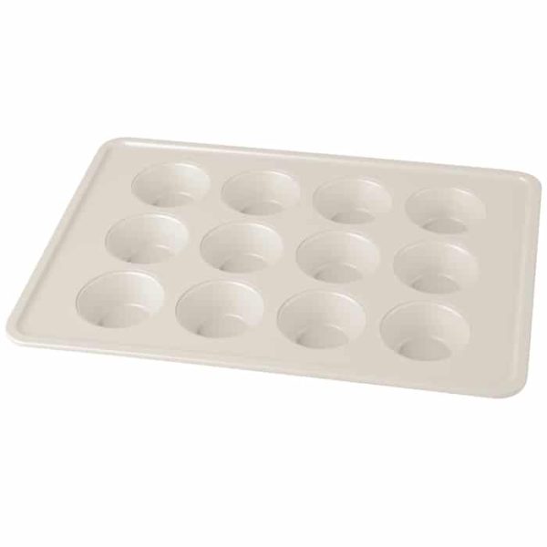 66 BERLIN H. MUFFIN PAN 12 POSIT. MATT CREAM BH/7877 - Image 1