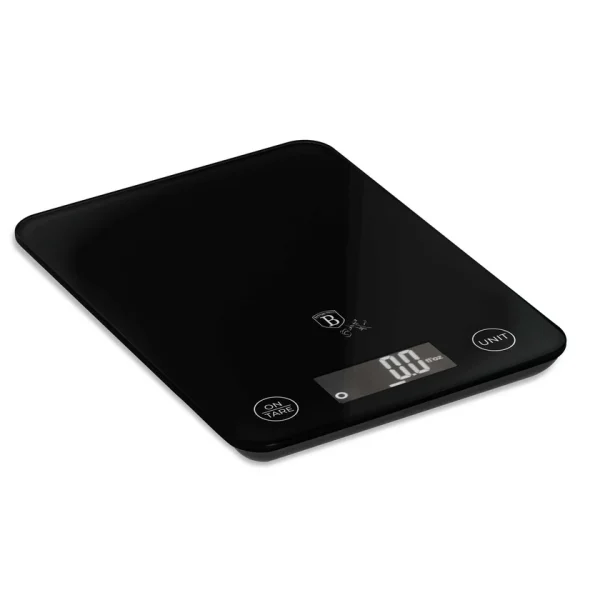 BERLIN H. KITCHEN SCALE FLAT 5KG BLACK BH/9365 - Image 1