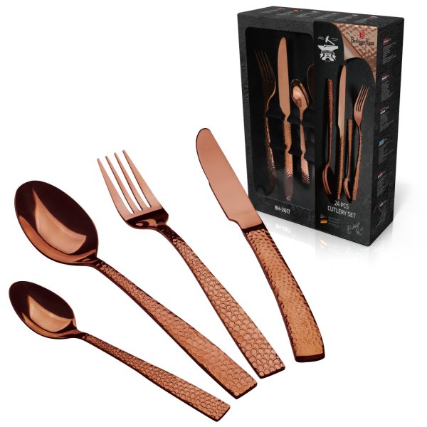 BERLINGER H. CUTLERY SET 24PCS ROSE GOLD BH/2617NA - Image 1